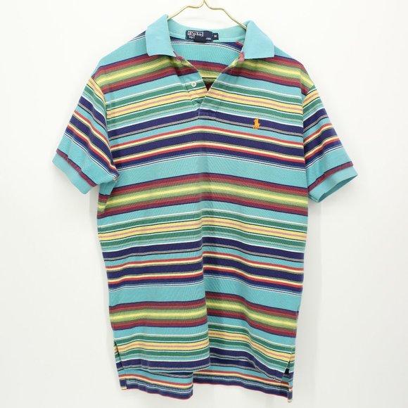 Polo Ralph Lauren Other - Vintage Polo Ralph Lauren Color Striped Polo Shirt